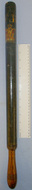 LARGE**Victorian Queen’s Crown Hand Painted Decoration Ebonised Wood Tip Staff / Police Truncheon ‘WR (West Riding Yorkshire)’. Sn 21109  Antique & Militaria