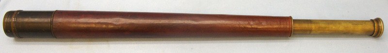 James Morton, Villiers Street South, Sunderland Royal Naval 'Officer of the Watch' Single Drawer Leather Covered Telescope by Ja Sight & Optic