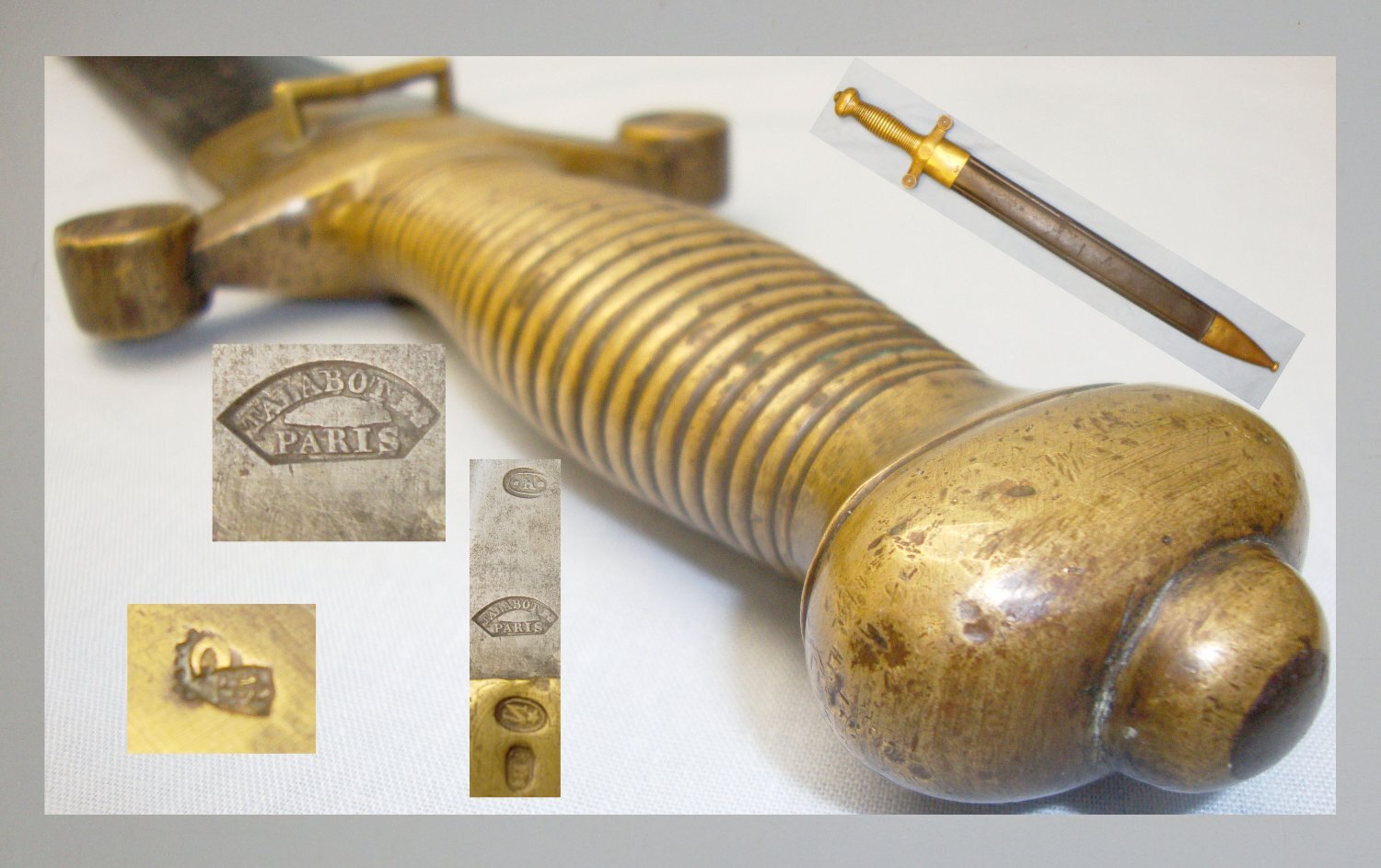 French Model ‘1831’ Infantry or Bandsman Sword and Scabbard. ED 2366. Sword