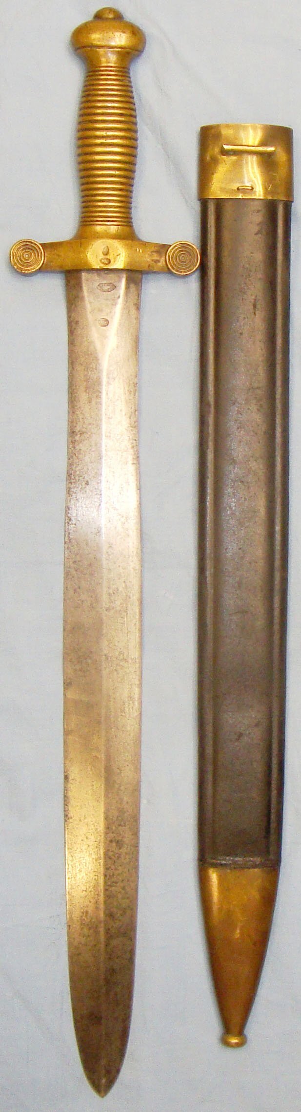  French Model ‘1831’ Infantry or Bandsman Sword and Scabbard. ED 2366. Sword