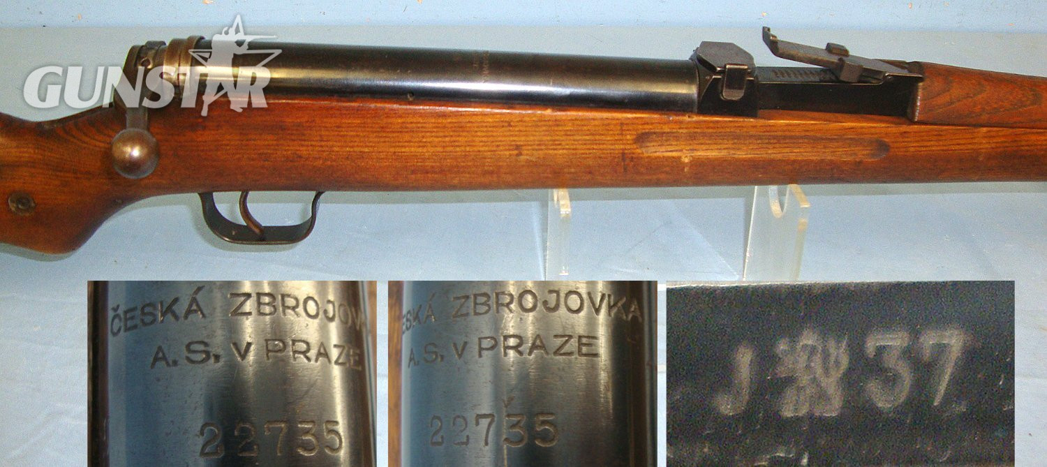 VERY RARE**Pre WW2 Era Czech VZ 35 Bolt Action Military Training Air Rifle 4.5mm Ball Bearing Calibre With 10 BB Hopper Type Magazine & Czech Model 1924 Bayonet & Scabbard. Sn 23403 air rifle .177