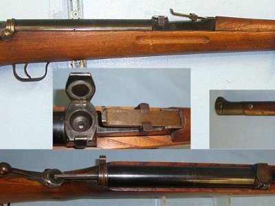 VERY RARE**Pre WW2 Era Czech VZ 35 Bolt Action Military Training Air Rifle 4.5mm Ball Bearing Calibre With 10 BB Hopper Type Magazine & Czech Model 1924 Bayonet & Scabbard. Sn 23403 air rifle .177