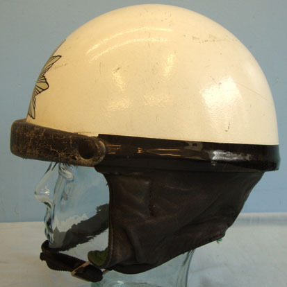 West German Police \'Polizei\' Peaked Police Motorcyclist Helmet By Romer Helm,  West German Police 'Polizei' Peaked Police Motorcyclist Helmet By Romer Helm, Si Clothing