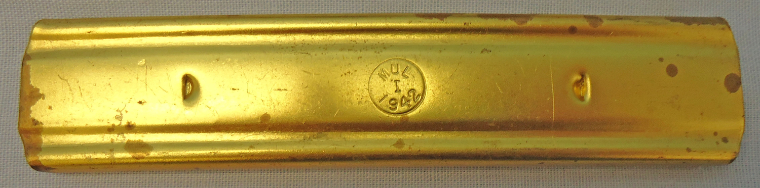 DEACTIVATED INERT .55 Boys (14x99B) Mark 2 Armour Piercing Anti-Tank Rifle, 5 Rounds In Stripper Clip. - O 1974 DEACTIVATED INERT .55 Boys (14x99B) Mark 2 Armour Piercing Anti-Tank Rifle, 5 Rounds In Stripper Clip. - O 1974  Other Ammunition 