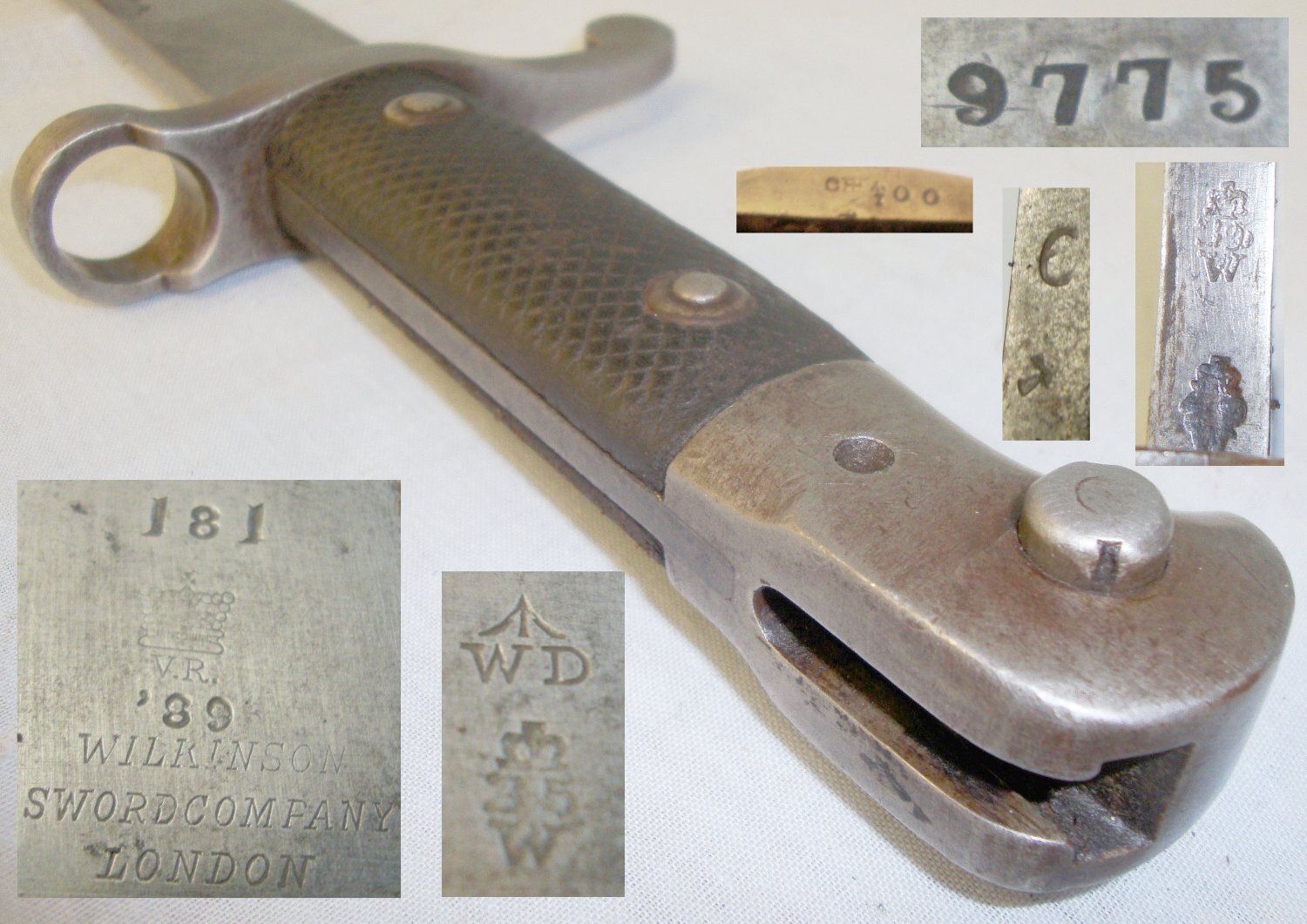 British 1887 MKIII Sword Bayonet and Scabbard. BAYO 165. Bayonet