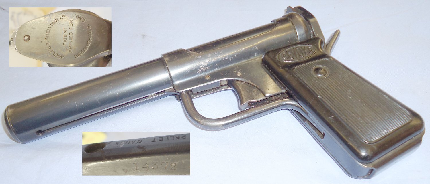 Accles & Shelvoke Scarce *Acvoke .177 Air Pistol by Accles & Shelvoke Ltd. AI 637.  .177