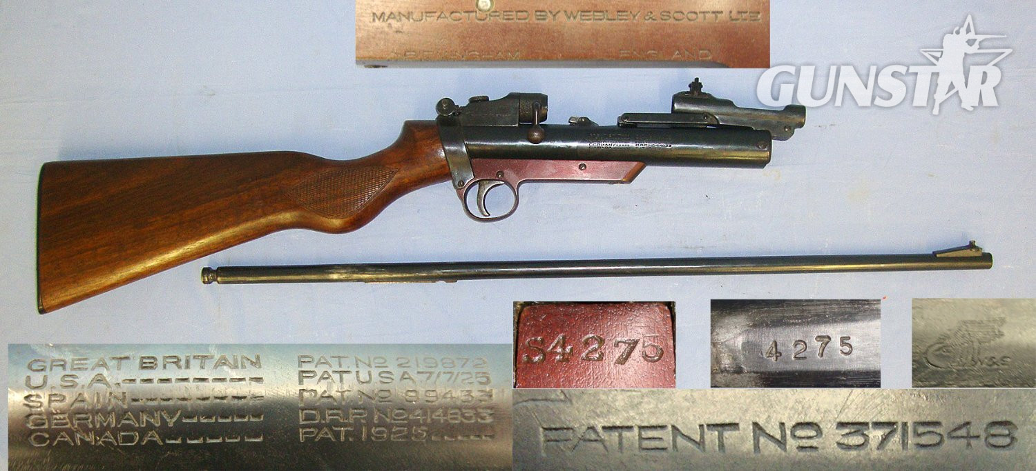 Matching Numbers** 1930’s Webley Service MK II 3rd Series / Type .177 Calibre Air Rifle. Sn 23484:34 air rifle .177