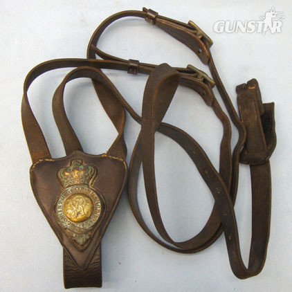 9th Lancers Standing Martingale With Breastplate Brass Badge.  Victorian 9th Lancers Standing Martingale With Breastplate Brass Badge.  Other Accessory in 