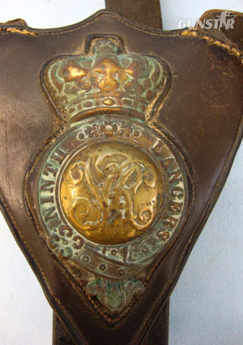 9th Lancers Standing Martingale With Breastplate Brass Badge.  Victorian 9th Lancers Standing Martingale With Breastplate Brass Badge.  Other Accessory