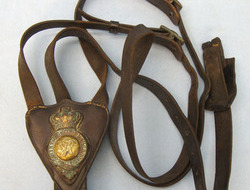 9th Lancers Standing Martingale With Breastplate Brass Badge.  Victorian 9th Lancers Standing Martingale With Breastplate Brass Badge.  Other Accessory