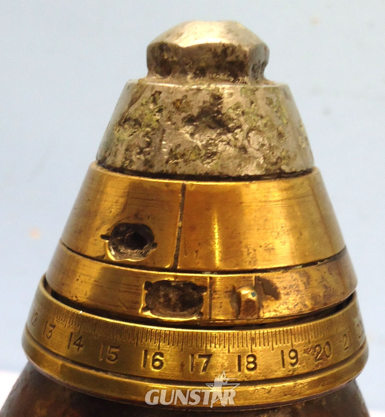 {CATEGORY} - INERT DEACTIVATED. British. WW1, 1916 Dated, 4 Inch Light Trench Mortor With No. 31 Fuse. - O 2242 INERT DEACTIVATED. British. WW1, 1916 Dated, 4 Inch Light Trench Mortor With No. 31 Fuse. - O 2242  Other Ammunition in 