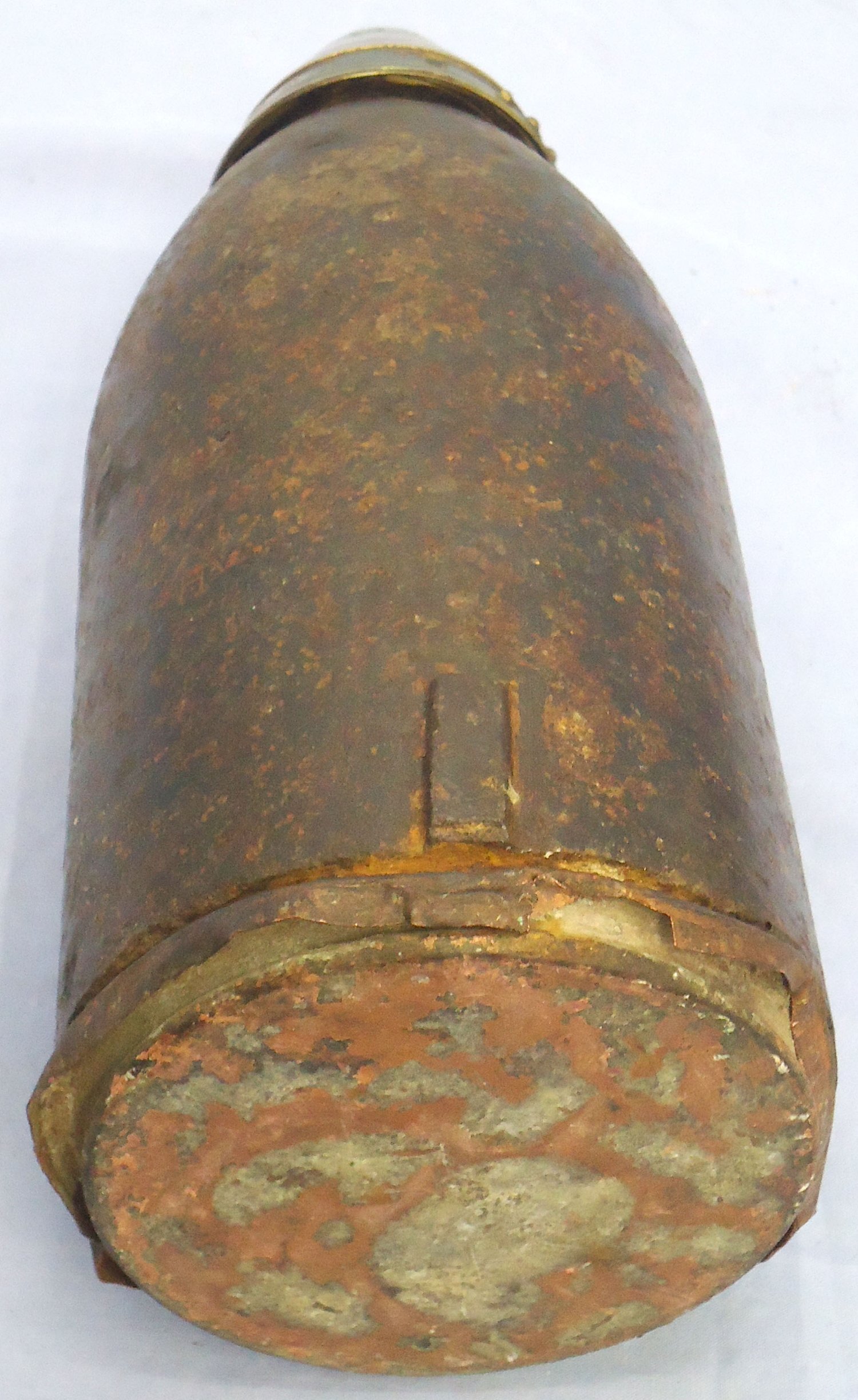 INERT DEACTIVATED. British. WW1, 1916 Dated, 4 Inch Light Trench Mortor With No. 31 Fuse. - O 2242 INERT DEACTIVATED. British. WW1, 1916 Dated, 4 Inch Light Trench Mortor With No. 31 Fuse. - O 2242  Other Ammunition - {CATEGORY} in 