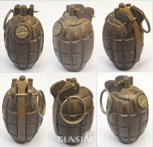 INERT DEACTIVATED. WW2, 1940 Dated Mills No.36M MK1, Hand Grenade by T. Ashead and Sons. Sn - 23143 INERT DEACTIVATED. WW2, 1940 Dated Mills No.36M MK1, Hand Grenade by T. Ashead and Sons. Sn - 23143 Various Other Ammunition in 
