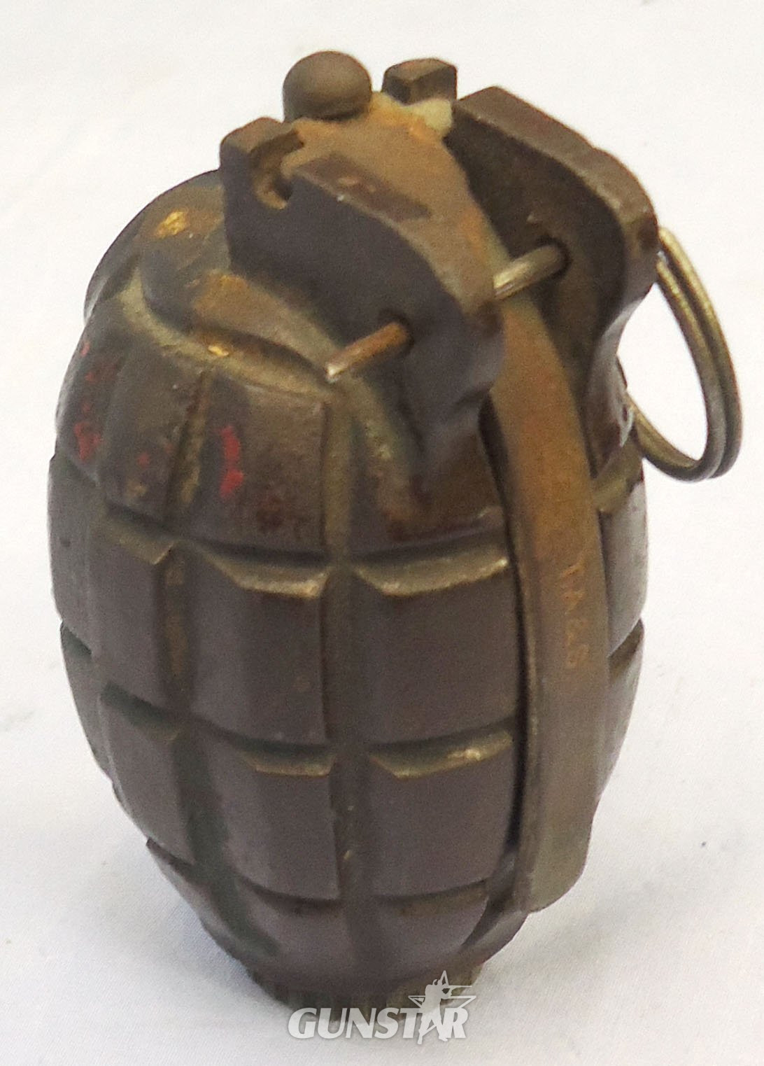INERT DEACTIVATED. WW2, 1940 Dated Mills No.36M MK1, Hand Grenade by T. Ashead and Sons. Sn - 23143 INERT DEACTIVATED. WW2, 1940 Dated Mills No.36M MK1, Hand Grenade by T. Ashead and Sons. Sn - 23143 Various Other Ammunition 