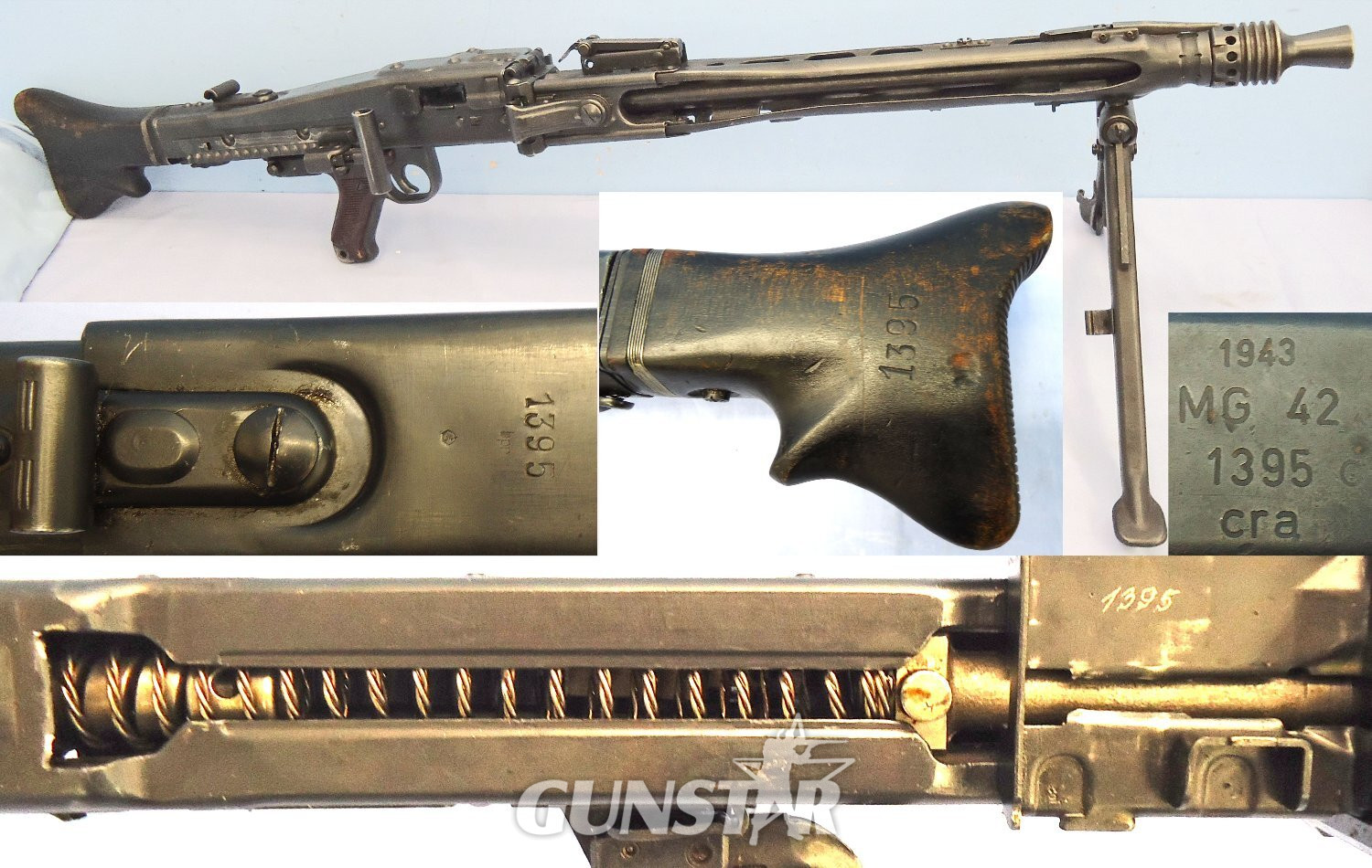 WW2, 1943 Dated, Nazi German, Matching Numbers, Maschinengewehr MG 42, 7.92mm Machine Gun by cra (MAGET - Maschinenbau und Geraetebau GmbH 1942-43) *1997 DEACTIVATION*. Sn 23310:3 WW2, 1943 Dated, Nazi German, Matching Numbers, Maschinengewehr MG 42, 7.92mm Machine Gun by cra (MAGET - Maschinenbau und Geraetebau GmbH 1942-43) *1997 DEACTIVATION*. Sn 23310:3 Various  Machine Gun in 