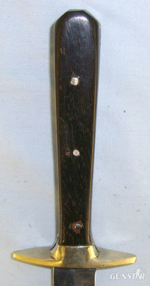  Spear Point Blade Bowie Hunting Knife With German Silver Cross Guard & Scabbard Knive