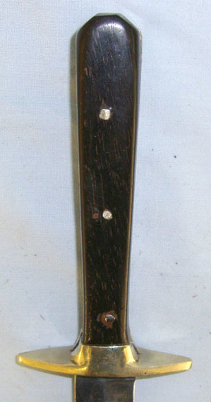  Spear Point Blade Bowie Hunting Knife With German Silver Cross Guard & Scabbard Knive