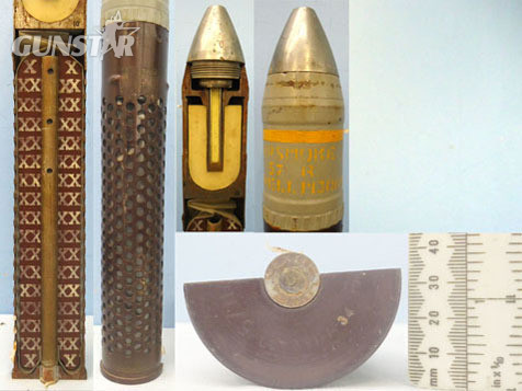 DEACTIVATED INERT. Unfired America ½ Sectioned WP Smoke (White Phosphorous Smoke DEACTIVATED INERT. Unfired America ½ Sectioned WP Smoke (White Phosphorous Smoke Antique & Militaria