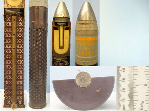 DEACTIVATED INERT. Unfired America ½ Sectioned WP Smoke (White Phosphorous Smoke DEACTIVATED INERT. Unfired America ½ Sectioned WP Smoke (White Phosphorous Smoke Antique & Militaria