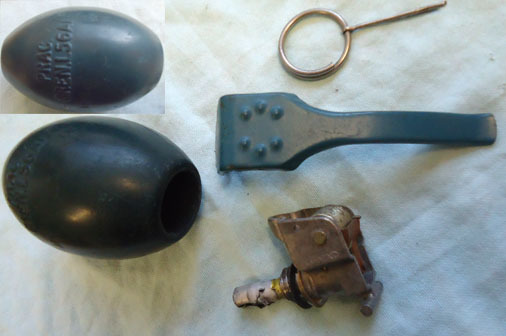  DEACTIVATED INERT. British L56A1 (Chorley) Practice Hand Grenade DEACTIVATED INERT. British L56A1 (Chorley) Practice Hand Grenade Antique & Militaria