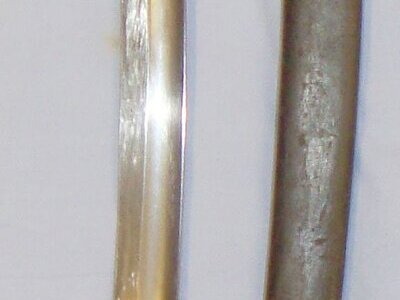 British Pattern 1856 Yatahgan Sword Bayonet and Scabbard. BAYO 363 Bayonet