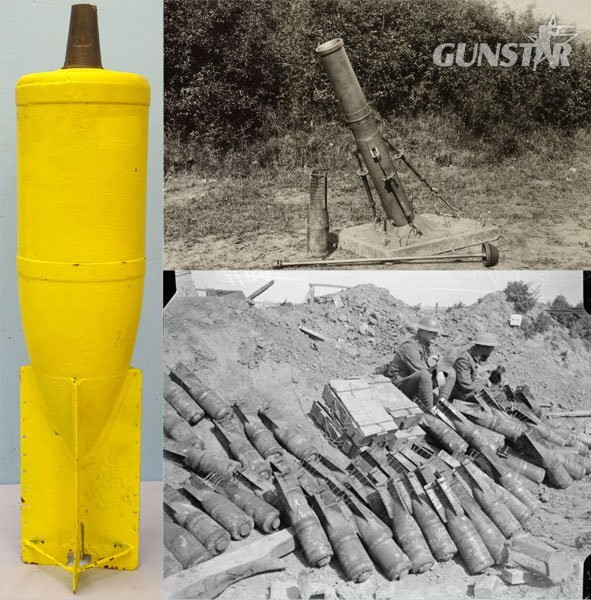 INERT DEACTIVATED. Original, British, WW1, High Explosive (HE) 6 Inch Newton Trench Mortor & Fuze. - O 2241 INERT DEACTIVATED. Original, British, WW1, High Explosive (HE) 6 Inch Newton Trench Mortor & Fuze. - O 2241  Other Ammunition in 