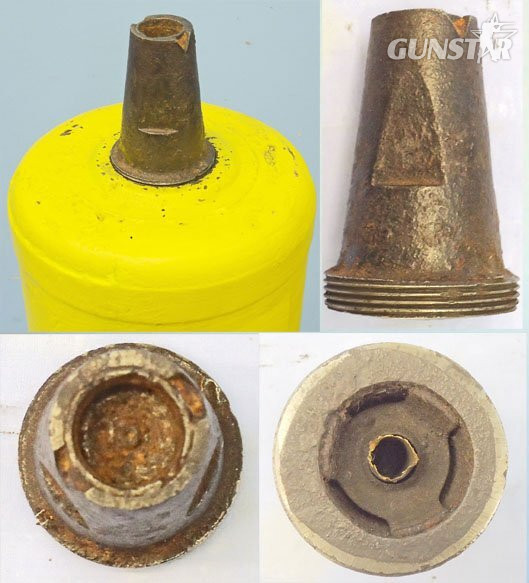 INERT DEACTIVATED. Original, British, WW1, High Explosive (HE) 6 Inch Newton Trench Mortor & Fuze. - O 2241 INERT DEACTIVATED. Original, British, WW1, High Explosive (HE) 6 Inch Newton Trench Mortor & Fuze. - O 2241  Other Ammunition