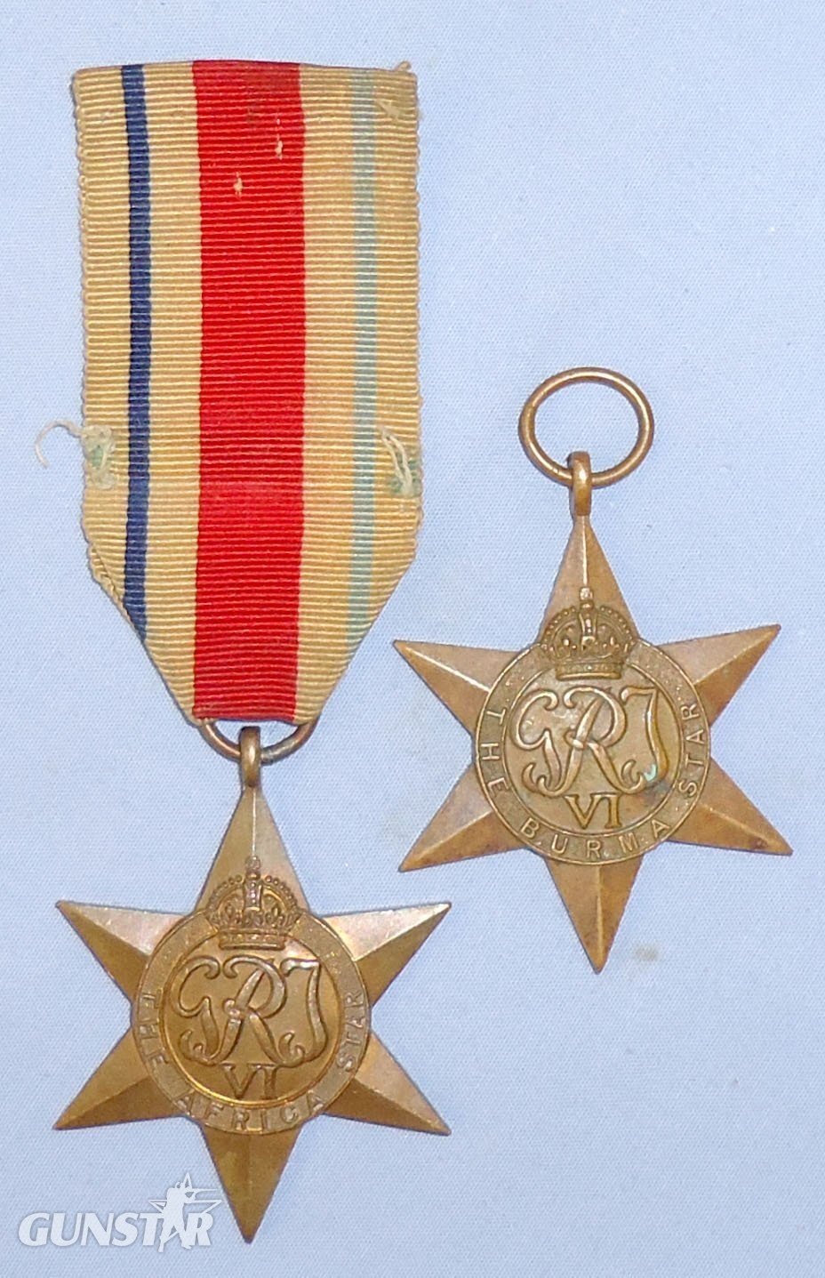 British WWII Pair* Burma Star & Africa Star. M 146. British WWII Pair* Burma Star & Africa Star. M 146.  Antique & Militaria in 