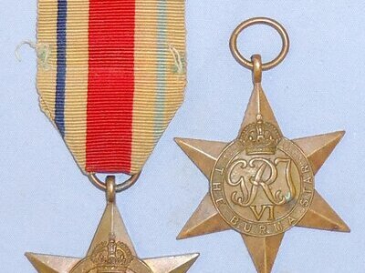 British WWII Pair* Burma Star & Africa Star. M 146. British WWII Pair* Burma Star & Africa Star. M 146.  Antique & Militaria