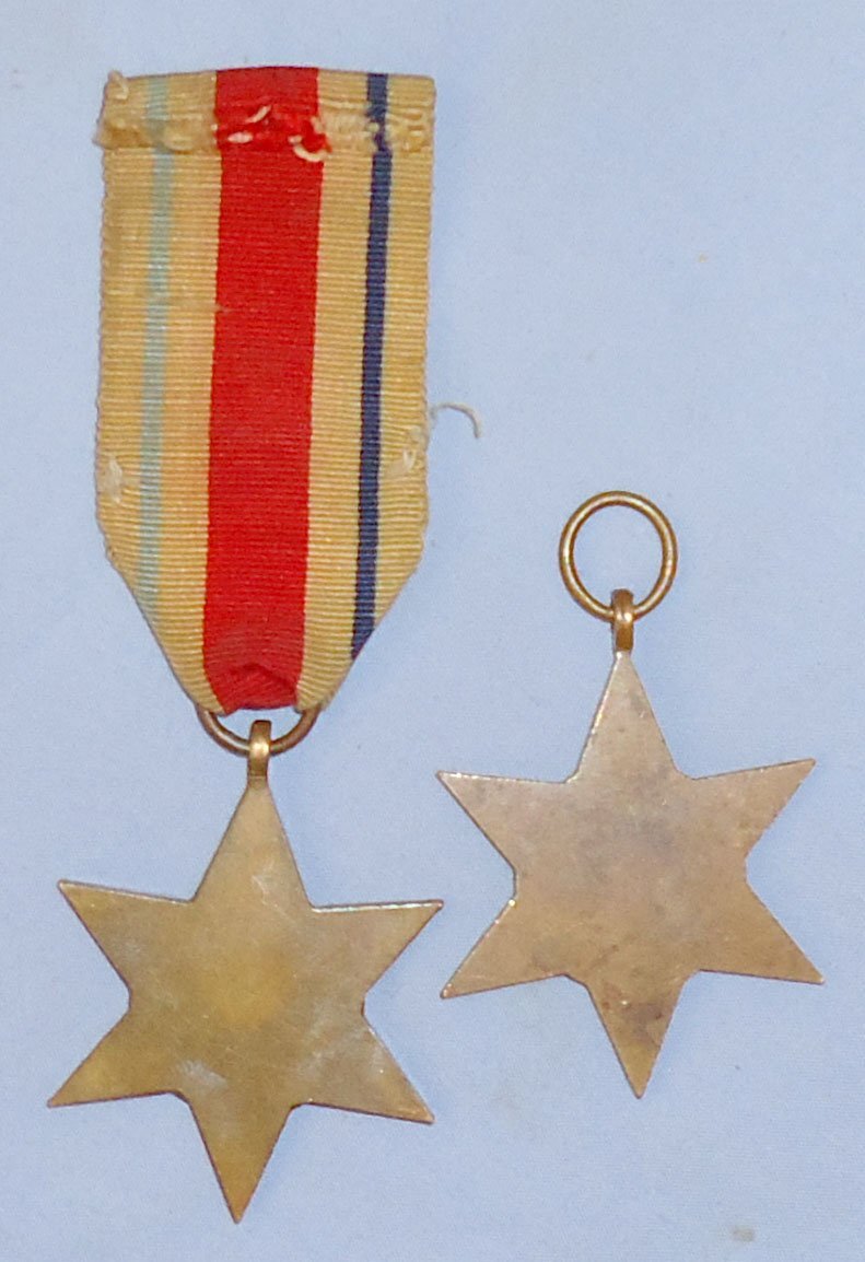  British WWII Pair* Burma Star & Africa Star. M 146. British WWII Pair* Burma Star & Africa Star. M 146.  Antique & Militaria