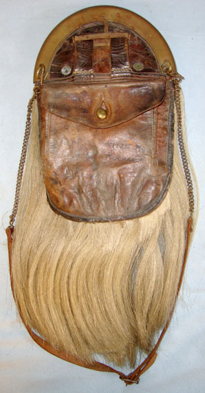 Scottish Fusilier’s Horse Hair Sporran With Brown Leather Cantle & Pouch, Belt H Scottish Fusilier’s Horse Hair Sporran With Brown Leather Cantle & Pouch, Belt H Clothing