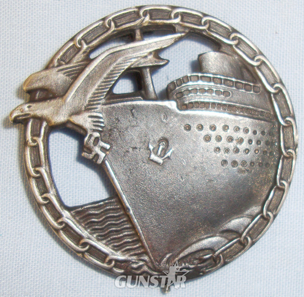 Original/Scarce* Kriegsmarine ‘Blockade Runners Badge with Makers Mark ‘Richard Feix Gablonz a.d.N’. N 115. Original/Scarce* Kriegsmarine ‘Blockade Runners Badge with Makers Mark ‘Richard Feix Gablonz a.d.N’. N 115. Antique & Militaria in 