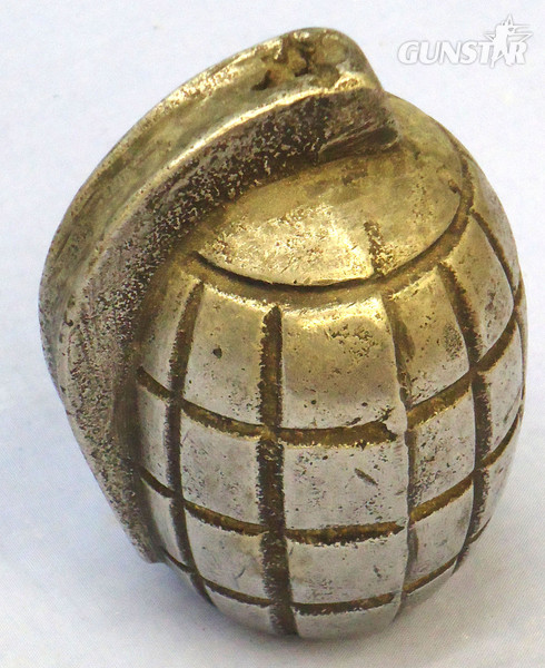 INERT. Rare, WW1, British, Aluminium, Mills No 5 MK 1 Practice Hand Grenade Resembling The Mills No 5 MK 1 Hand Grenade with Lever. - O 1894 INERT. Rare, WW1, British, Aluminium, Mills No 5 MK 1 Practice Hand Grenade Resembling The Mills No 5 MK 1 Hand Grenade with Lever. - O 1894  Other Ammunition - {CATEGORY} in 