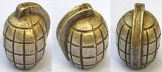 INERT. Rare, WW1, British, Aluminium, Mills No 5 MK 1 Practice Hand Grenade Resembling The Mills No 5 MK 1 Hand Grenade with Lever. - O 1894 INERT. Rare, WW1, British, Aluminium, Mills No 5 MK 1 Practice Hand Grenade Resembling The Mills No 5 MK 1 Hand Grenade with Lever. - O 1894  Other