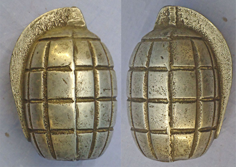 INERT. Rare, WW1, British, Aluminium, Mills No 5 MK 1 Practice Hand Grenade Resembling The Mills No 5 MK 1 Hand Grenade with Lever. - O 1894 INERT. Rare, WW1, British, Aluminium, Mills No 5 MK 1 Practice Hand Grenade Resembling The Mills No 5 MK 1 Hand Grenade with Lever. - O 1894  Other Ammunition
