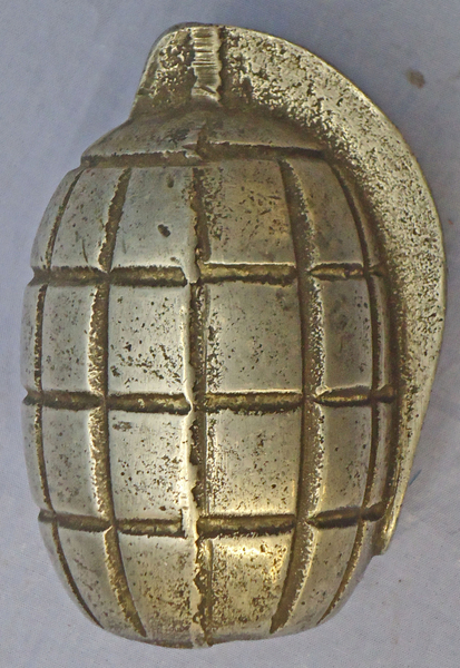 {CATEGORY} - INERT. Rare, WW1, British, Aluminium, Mills No 5 MK 1 Practice Hand Grenade Resembling The Mills No 5 MK 1 Hand Grenade with Lever. - O 1894 INERT. Rare, WW1, British, Aluminium, Mills No 5 MK 1 Practice Hand Grenade Resembling The Mills No 5 MK 1 Hand Grenade with Lever. - O 1894  Other Ammunition in 