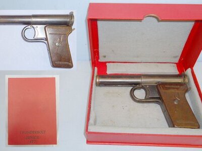 Rare* 1940’s Boxed Thunderbolt Junior .177 Air Pistol. 22548. Rare* 1940’s Boxed Thunderbolt Junior .177 Air Pistol. 22548. .177