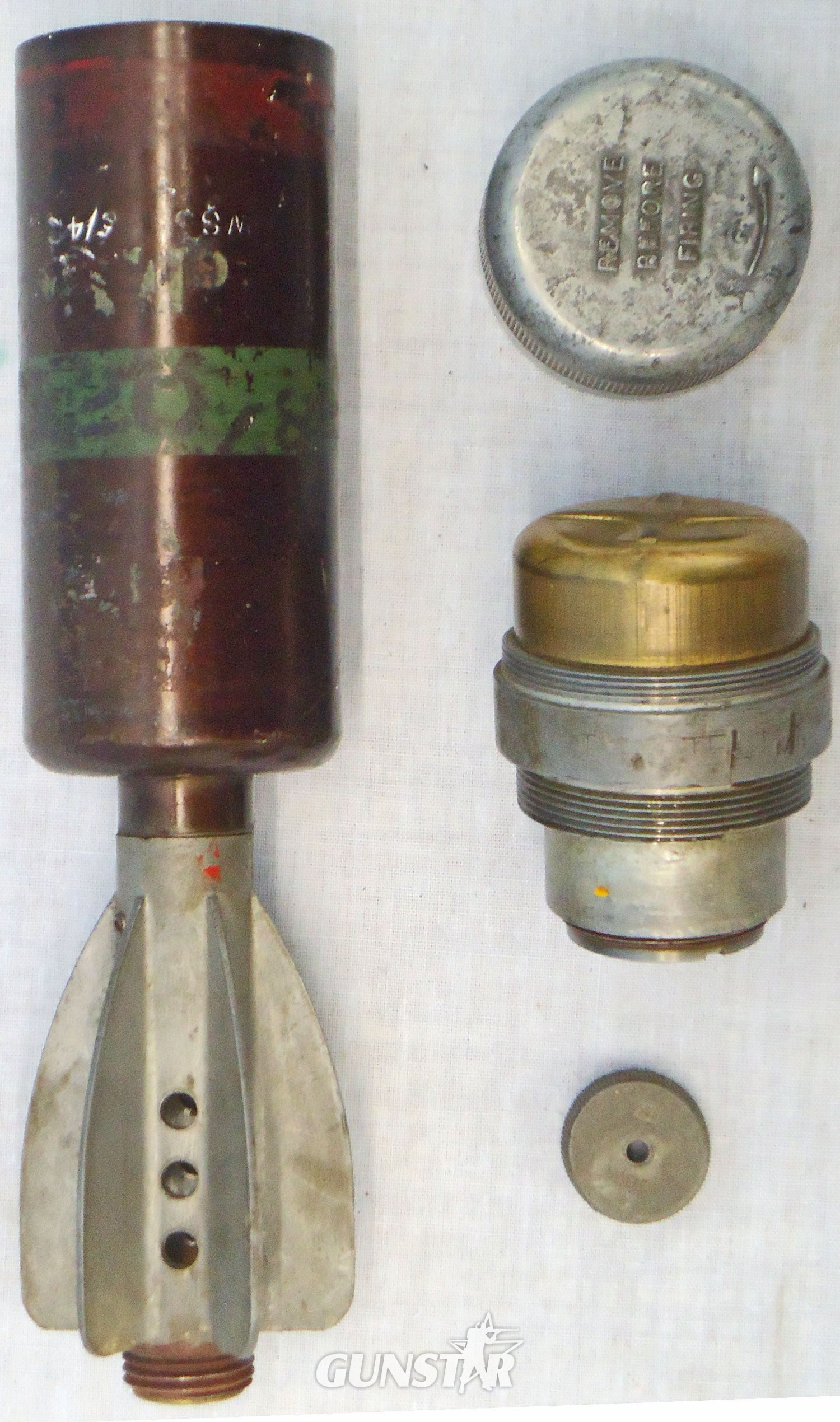 DEACTIVATED INERT. Unfired, MINT, British, 1941 Dated, 2 Inch (High Explosive) Mortar. - O 2199 DEACTIVATED INERT. Unfired, MINT, British, 1941 Dated, 2 Inch (High Explosive) Mortar. - O 2199  Other Ammunition - {CATEGORY}