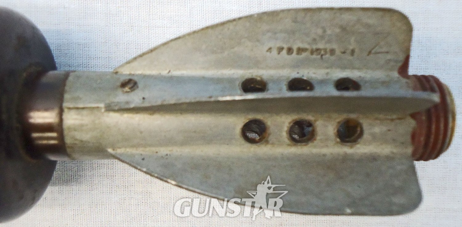 {CATEGORY} - DEACTIVATED INERT. Unfired, MINT, British, 1941 Dated, 2 Inch (High Explosive) Mortar. - O 2199 DEACTIVATED INERT. Unfired, MINT, British, 1941 Dated, 2 Inch (High Explosive) Mortar. - O 2199  Other Ammunition