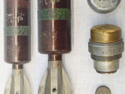 DEACTIVATED INERT. Unfired, MINT, British, 1941 Dated, 2 Inch (High Explosive) Mortar. - O 2199 DEACTIVATED INERT. Unfired, MINT, British, 1941 Dated, 2 Inch (High Explosive) Mortar. - O 2199  Other Ammunition