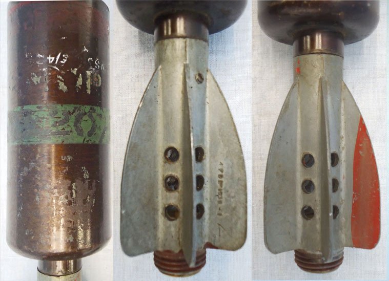 DEACTIVATED INERT. Unfired, MINT, British, 1941 Dated, 2 Inch (High Explosive) Mortar. - O 2199 DEACTIVATED INERT. Unfired, MINT, British, 1941 Dated, 2 Inch (High Explosive) Mortar. - O 2199  Other Ammunition