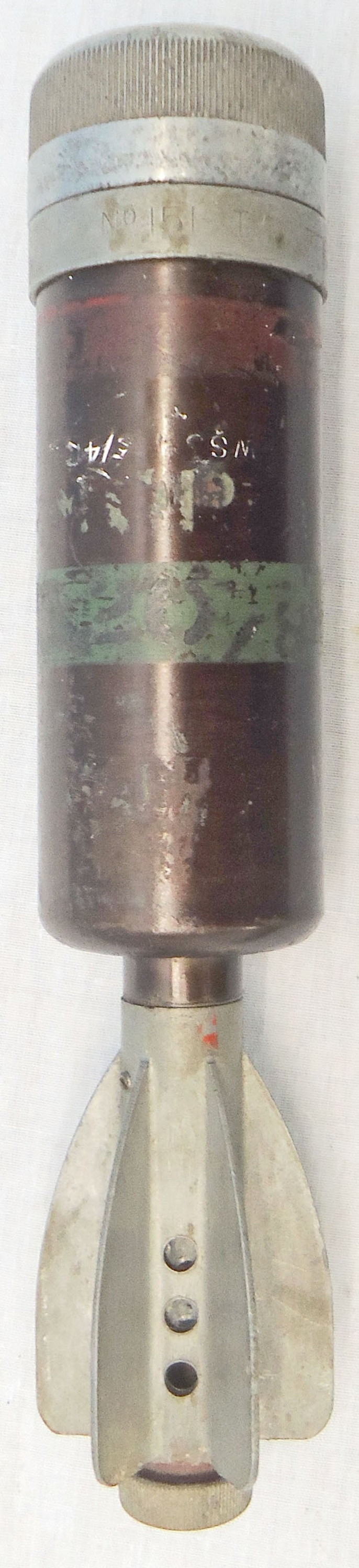 DEACTIVATED INERT. Unfired, MINT, British, 1941 Dated, 2 Inch (High Explosive) Mortar. - O 2199 DEACTIVATED INERT. Unfired, MINT, British, 1941 Dated, 2 Inch (High Explosive) Mortar. - O 2199  Other Ammunition - {CATEGORY} in 