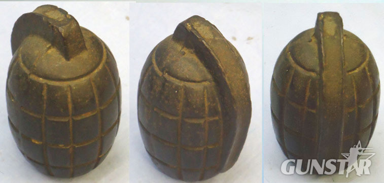 INERT. Rare, WW1, British, Cast Iron, Mills No 5 MK 1 Practice Hand Grenade Resembling The Mills No 5 MK 1, Hand Grenade with Lever. - O 1893 INERT. Rare, WW1, British, Cast Iron, Mills No 5 MK 1 Practice Hand Grenade Resembling The Mills No 5 MK 1, Hand Grenade with Lever. - O 1893  Other Ammunition in 