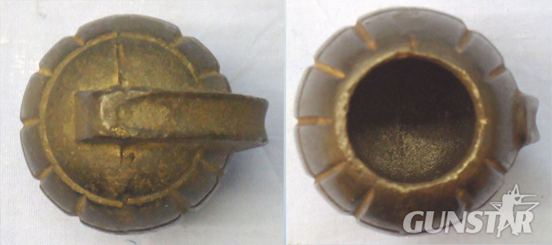  INERT. Rare, WW1, British, Cast Iron, Mills No 5 MK 1 Practice Hand Grenade Resembling The Mills No 5 MK 1, Hand Grenade with Lever. - O 1893 INERT. Rare, WW1, British, Cast Iron, Mills No 5 MK 1 Practice Hand Grenade Resembling The Mills No 5 MK 1, Hand Grenade with Lever. - O 1893  Other Ammunition