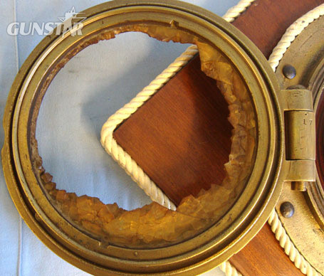  Recovered WW1 Royal Naval Block Ship at Scapa Flow, SS Thames Brass Porthole Mou SS Thames Brass Porthole Mounted With Clock Other Accessory
