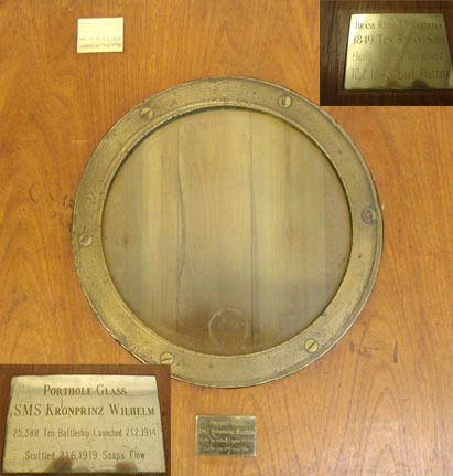 SS Catilian Porthole Rim Recovered From Scapa Flow With Porthole Glass From SMS  SS Catilian Porthole Rim Recovered From Scapa Flow With Porthole Glass From SMS  Other Accessory