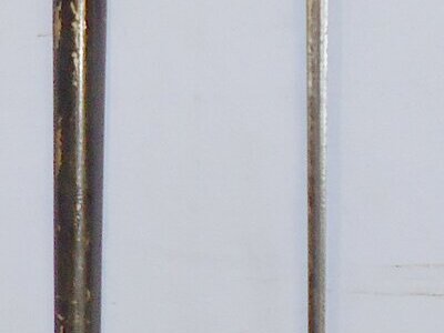 Socket Bayonet Model 1873 for the Springfield Trapdoor Rifle with McKenneys  PAT Jan 12 1886 Stamped Scabbard and Frog. BAYO 431. Bayonet