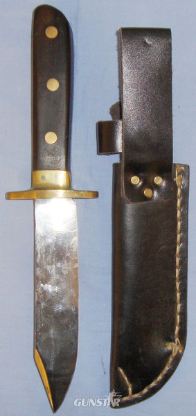  Post WWII Private Purchase U.S. Military Fighting Knife & Sheath. 8424:35. Knive