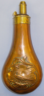 Victorian 19th Century Copper and Brass \'Pheasant\' Powder Flask by Dixon & Sons. Sn 10915 Victorian 19th Century Copper and Brass \'Pheasant\' Powder Flask by Dixon & Sons. Sn 10915 Other Accessory