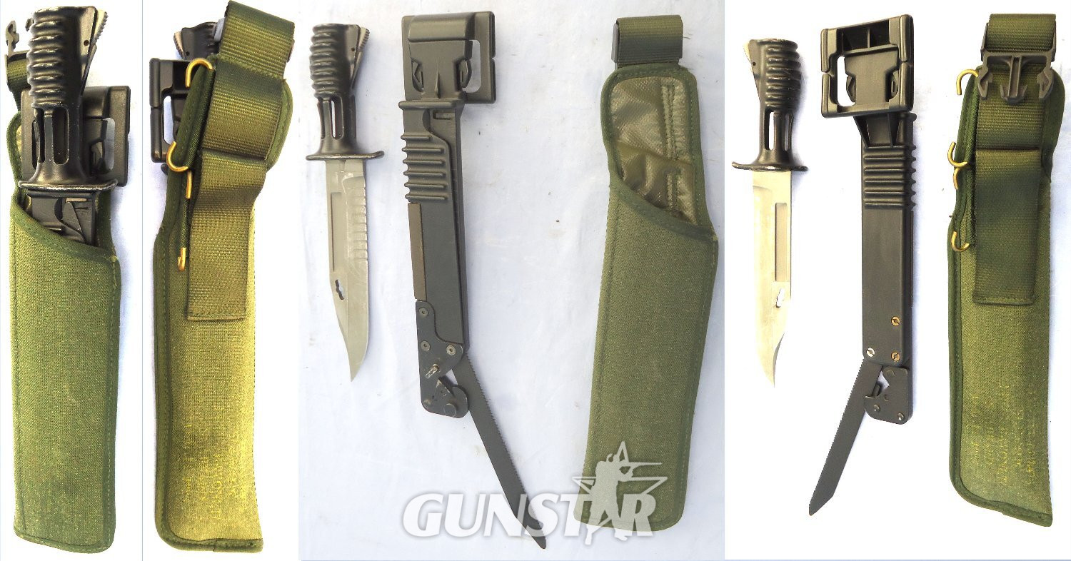 British L3A1 Bayonet Scabbard and Frog for the SA80 Rifle. BAYO 367 Bayonet in 